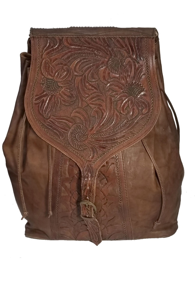 (image for) Kobler Hand Tooled Leather Backpack